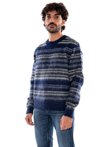Only & Sons Onsaiden RLX LS Crew Knit Ocean Cavern Ghost Gray - Maglia Uomo Blu e Grigia  Uomo ONLY & SONS