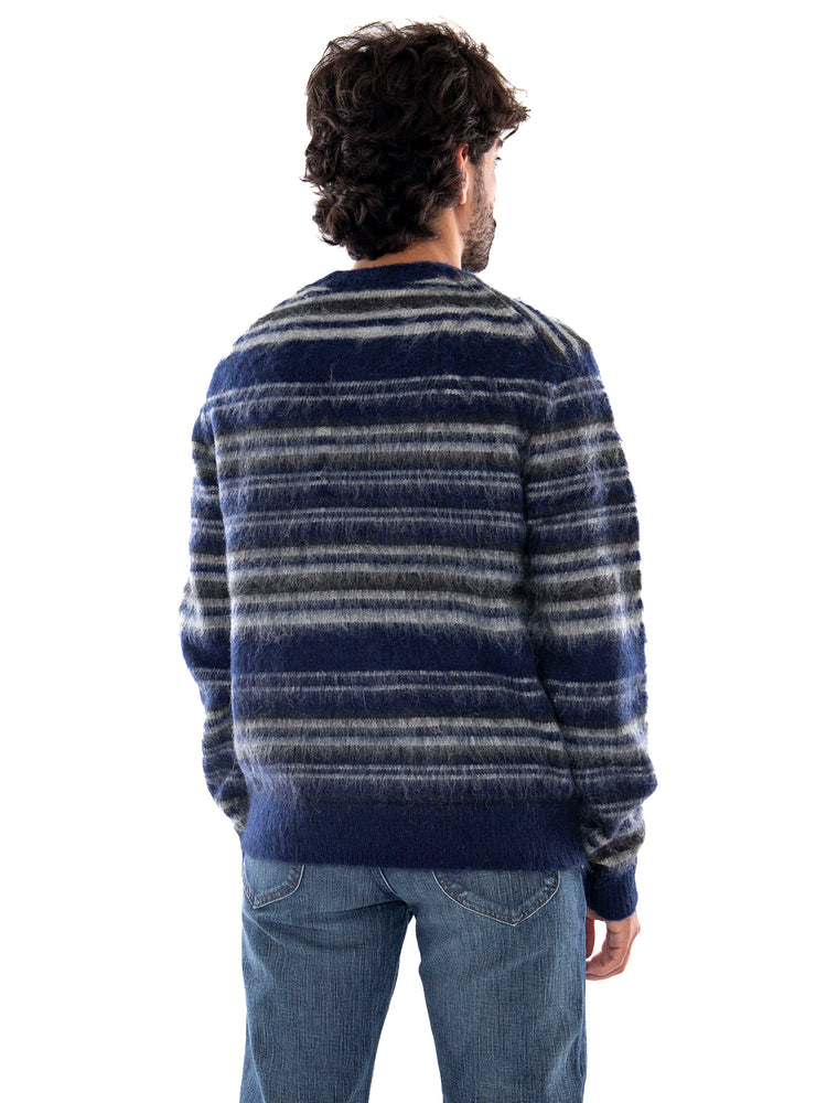 Only & Sons Onsaiden RLX LS Crew Knit Ocean Cavern Ghost Gray - Maglia Uomo Blu e Grigia 22039405 5101985 ONLY & SONS 
