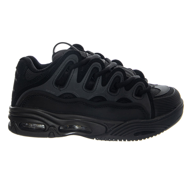 D3 2001 (25th) Footwear Black/Black/Black - Scarpe Stringate Uomo Nera 1141 OS001236 OSIRIS 