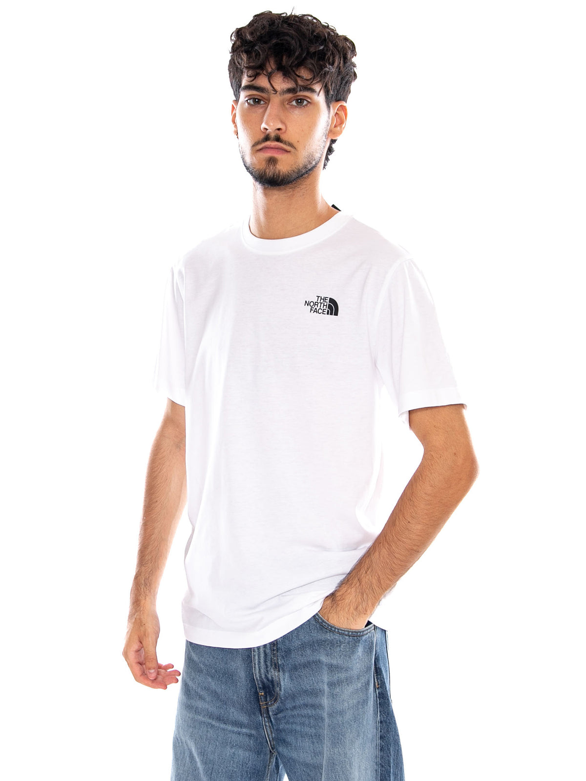 M EVO BOX NSE REG SS - Maglietta Girocollo Uomo Bianca NF0A8B6K FN41 THE NORTH FACE 