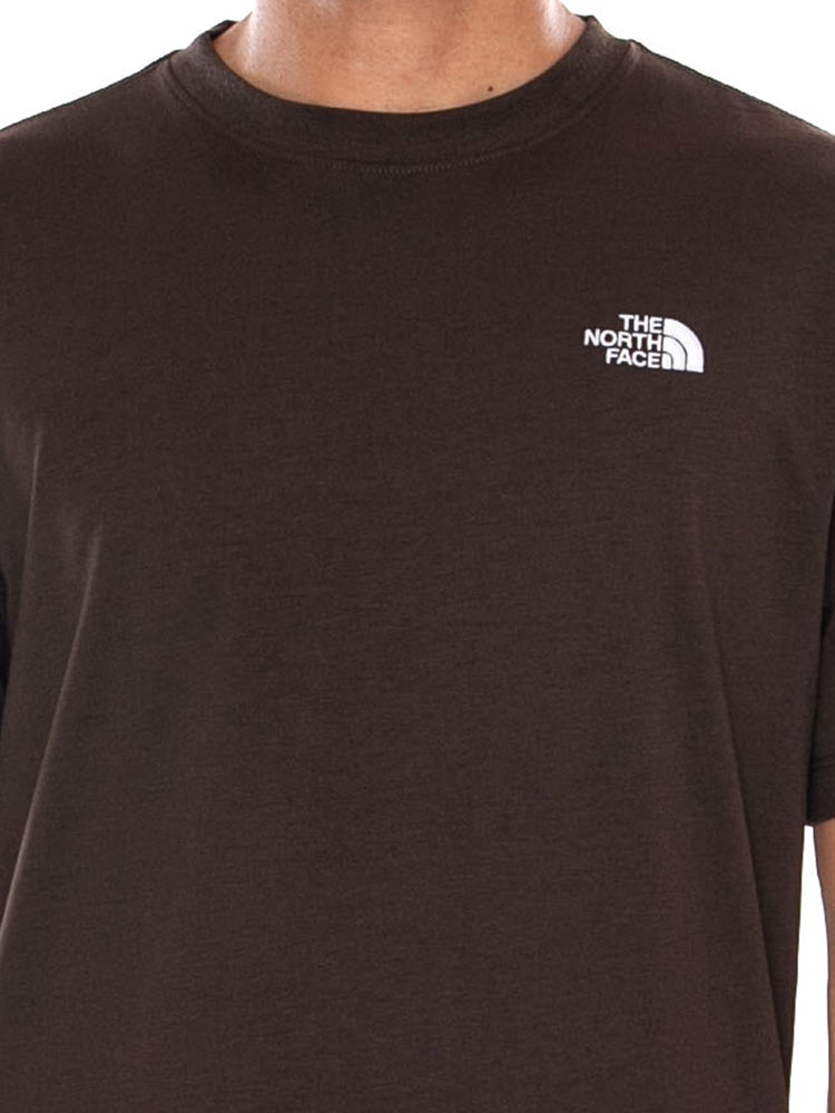 THE NORTH FACE M EVO SD REG SS TEE DARK CHESTNUT - Maglietta Girocollo Uomo Marrone NF0A8CZ2 NMF1 THE NORTH FACE 