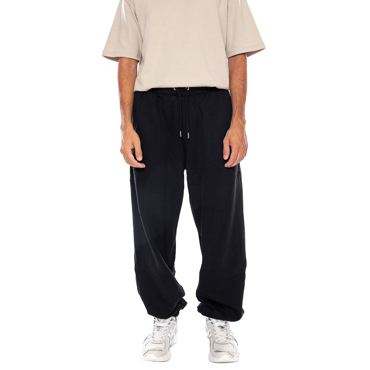 M ESS TERRY SD RLX PANT TNF BLACK - Pantaloni Felpa Uomo Neri NF0A8FDF JK31 THE NORTH FACE 
