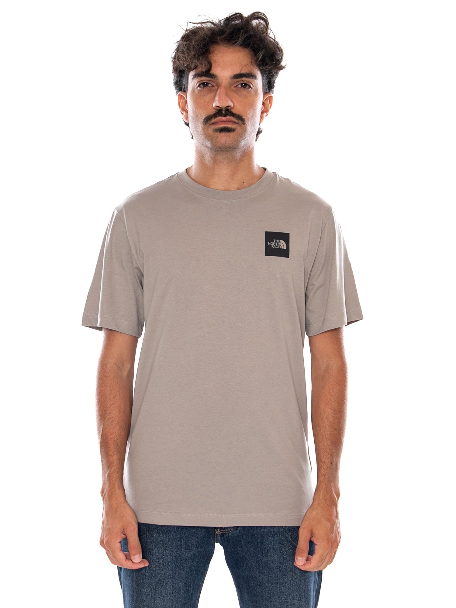 THE NORTH FACE M EVO BOX HD RG SS T PACIFIC TEAL / SMALL STONE SLAB - Maglietta Girocollo Uomo Grigia NF0A8G9C 2MB1 THE NORTH FACE 