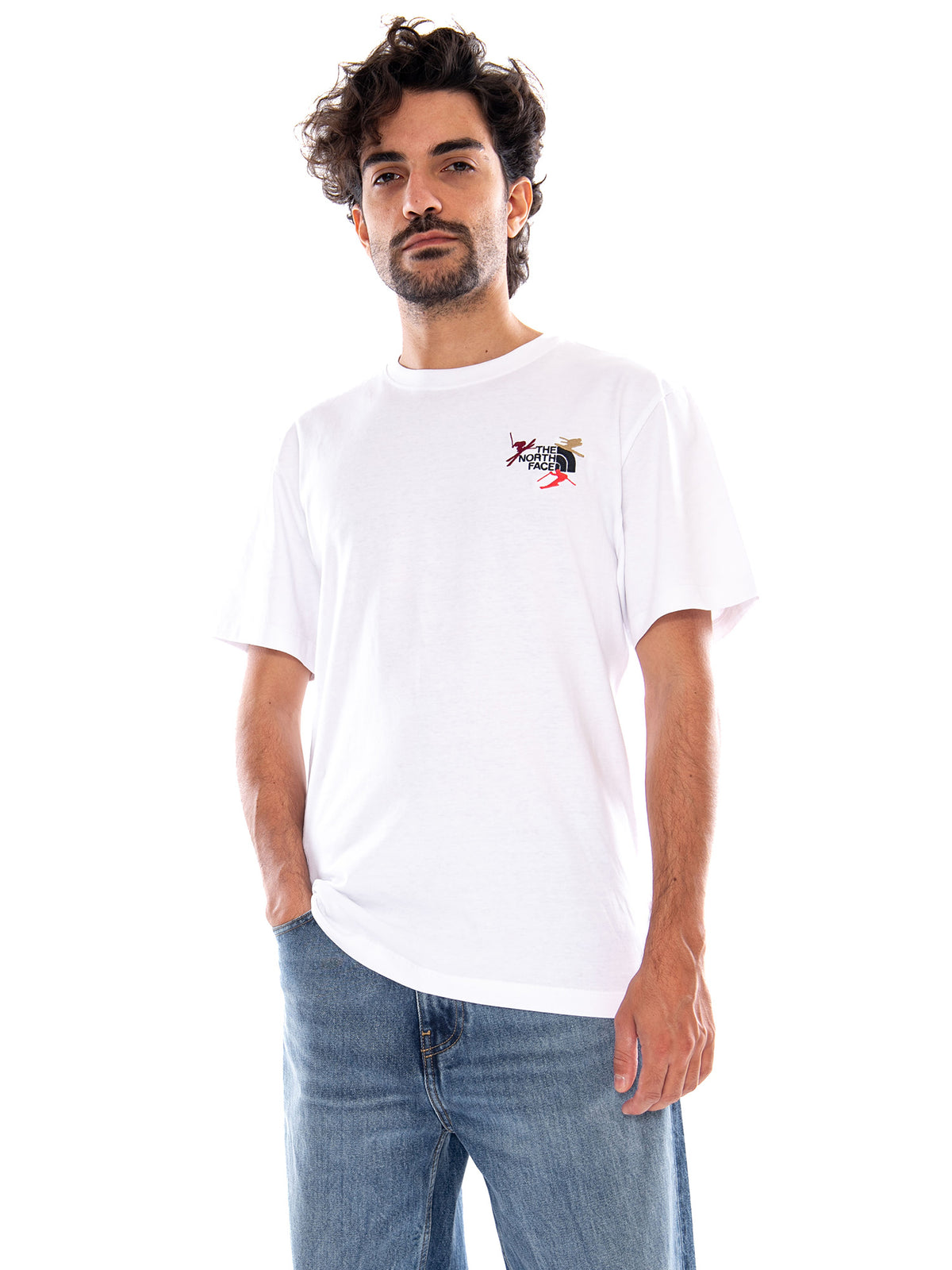 U Off Piste Embro Rlx White - Maglietta Girocollo Uomo Bianca NF0A8JA5 FN41 THE NORTH FACE 
