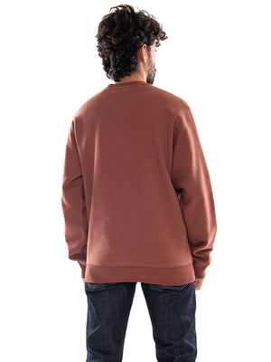 Timberland Est 1973 Logo BB Crew Brownout - Felpa Uomo Marrone TBC0YHB7 AIM1 TIMBERLAND 