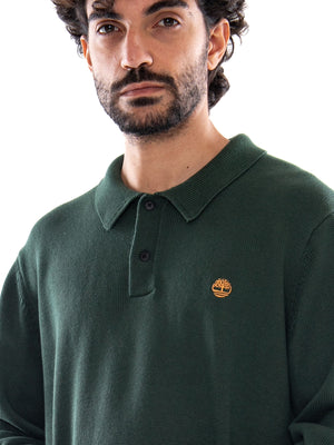 Timberland Williams River Polo Sweater Sycamore - Maglione Uomo Verde TBC0YHD5 3981 TIMBERLAND 