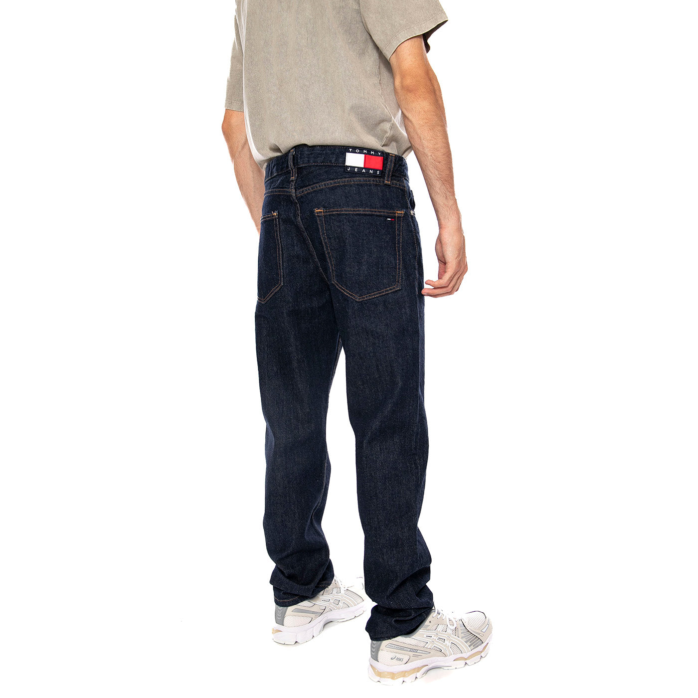 RYAN SLIM STR DI4156 CO DENIM DARK - Pantaloni Denim Jeans Uomo Blu Scuro DM0DM22187 1BK TOMMY HILFIGER 