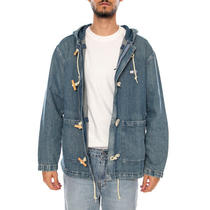 DENIM SAILING JACKET CJ6035 DENIM MEDIUM - Giacca Denim Jeans con Cappuccio Uomo Blu DM0DM23080 1A5 TOMMY HILFIGER 