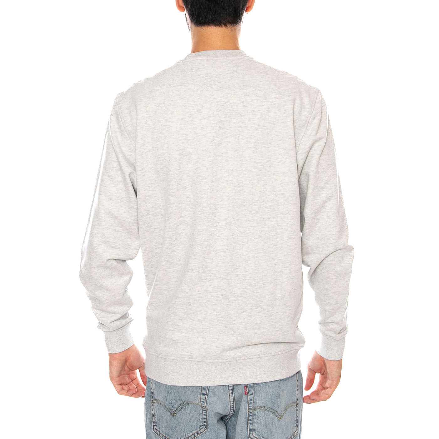 TJM REG ENTRY SIGN CNCK EXT ICE GREY HEATHER - Felpa Girocollo Uomo Grigia DM0DM23116 P08 TOMMY HILFIGER 