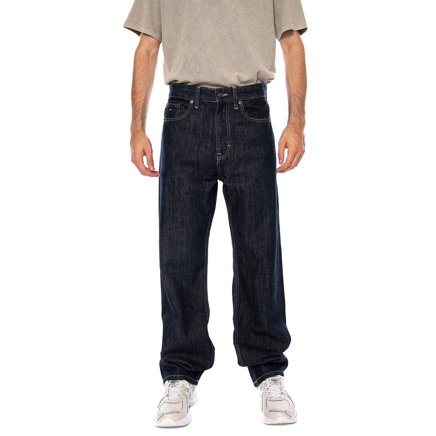 OTIS REGULAR STR CJ5056 DENIM DARK - Pantaloni Denim Jeans Uomo Blu DM0DM23336 1BK TOMMY HILFIGER 