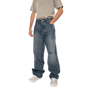 THEO BAGGY CBF CJ2031 DENIM DARK - Pantaloni Denim Jeans Uomo Blu DM0DM23647 1BK TOMMY HILFIGER 