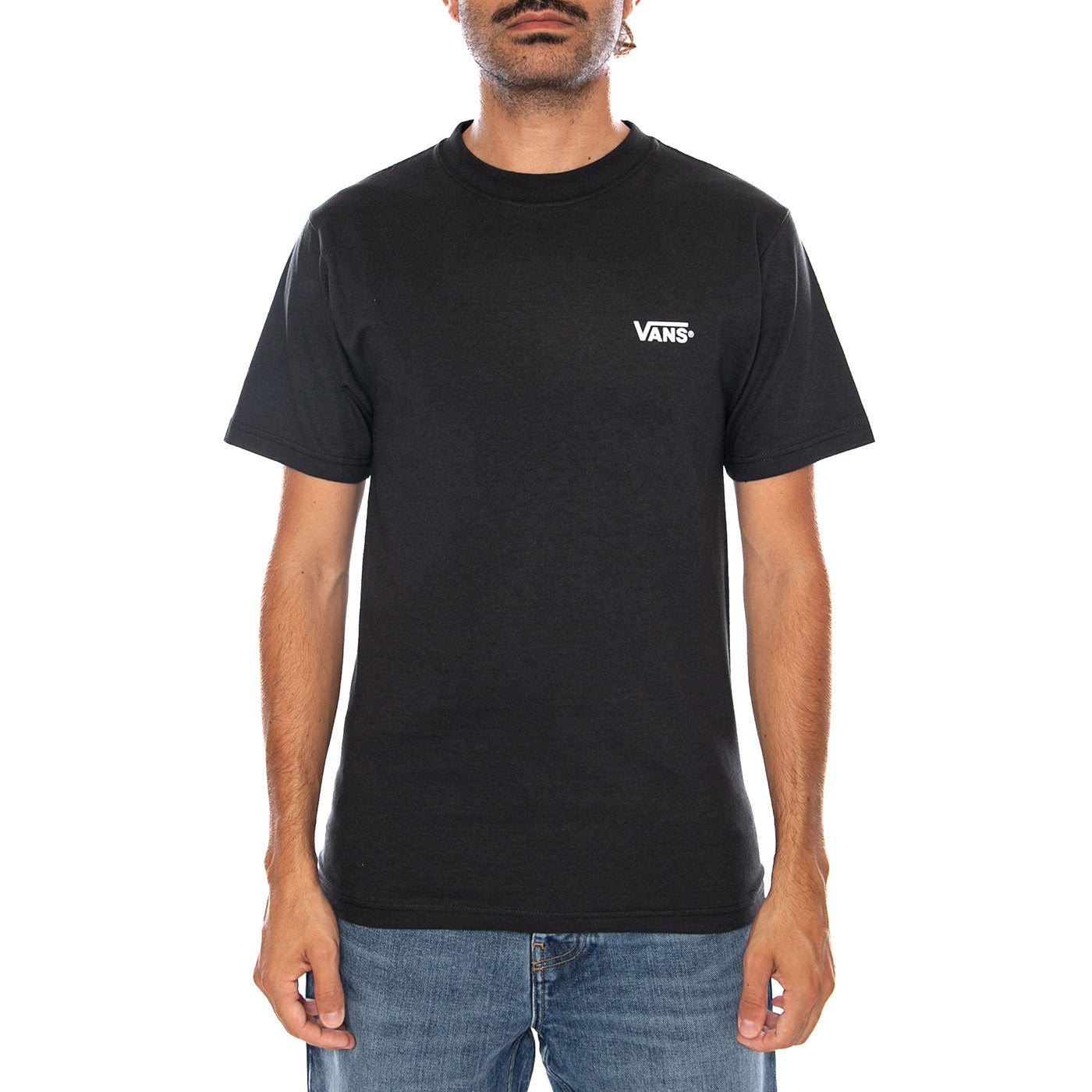 NEW LEFT CHEST SS TEE BLACK - Maglietta Girocollo Uomo Nera VN000TBX Y281 VANS 