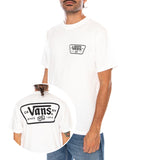 KNU PATCH SS TEE WHITE - Maglietta Girocollo Uomo Bianca  Uomo VANS