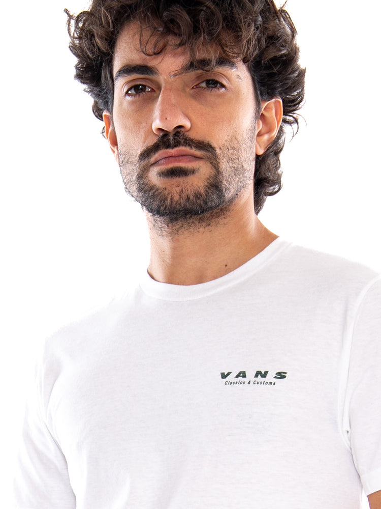 Take a Ride SS Tee White - Maglietta Girocollo Uomo Bianca<BR/><BR/> VN000XT1 WHT1 VANS 