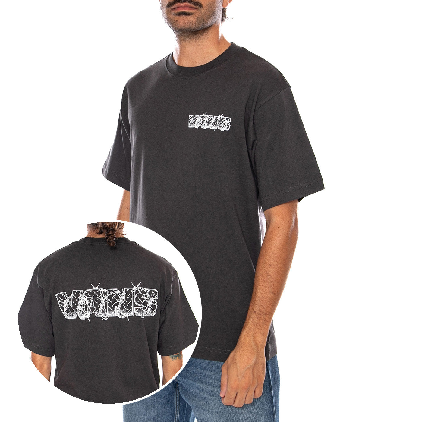 BARBED WRAP SS TEE FADED BLACK - Maglietta Girocollo Uomo Nera VN0010G1 EMV1 VANS 