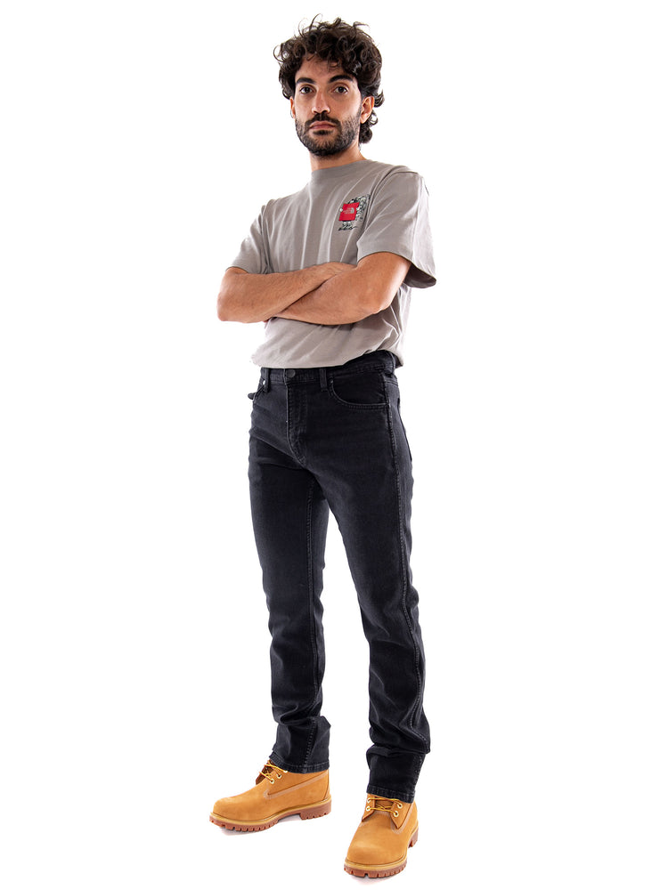 Wrangler Greensboro Black - Jeans Uomo Neri 112386853 BLK WRANGLER 
