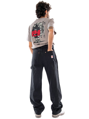 Wrangler Double Knee Carpenter Black - Pantaloni Carpenter Uomo Neri 112386905 BLK WRANGLER 