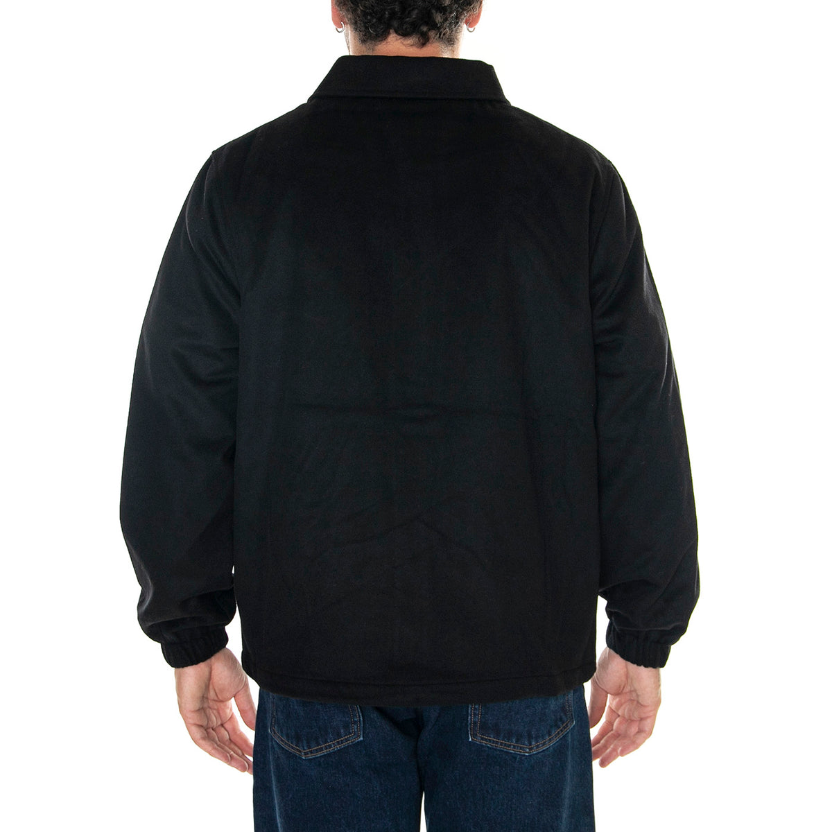 MLB Coaches Jacket Nevyan Black / White - Giacca Invernale Uomo Nera 60424437 . NEW ERA 