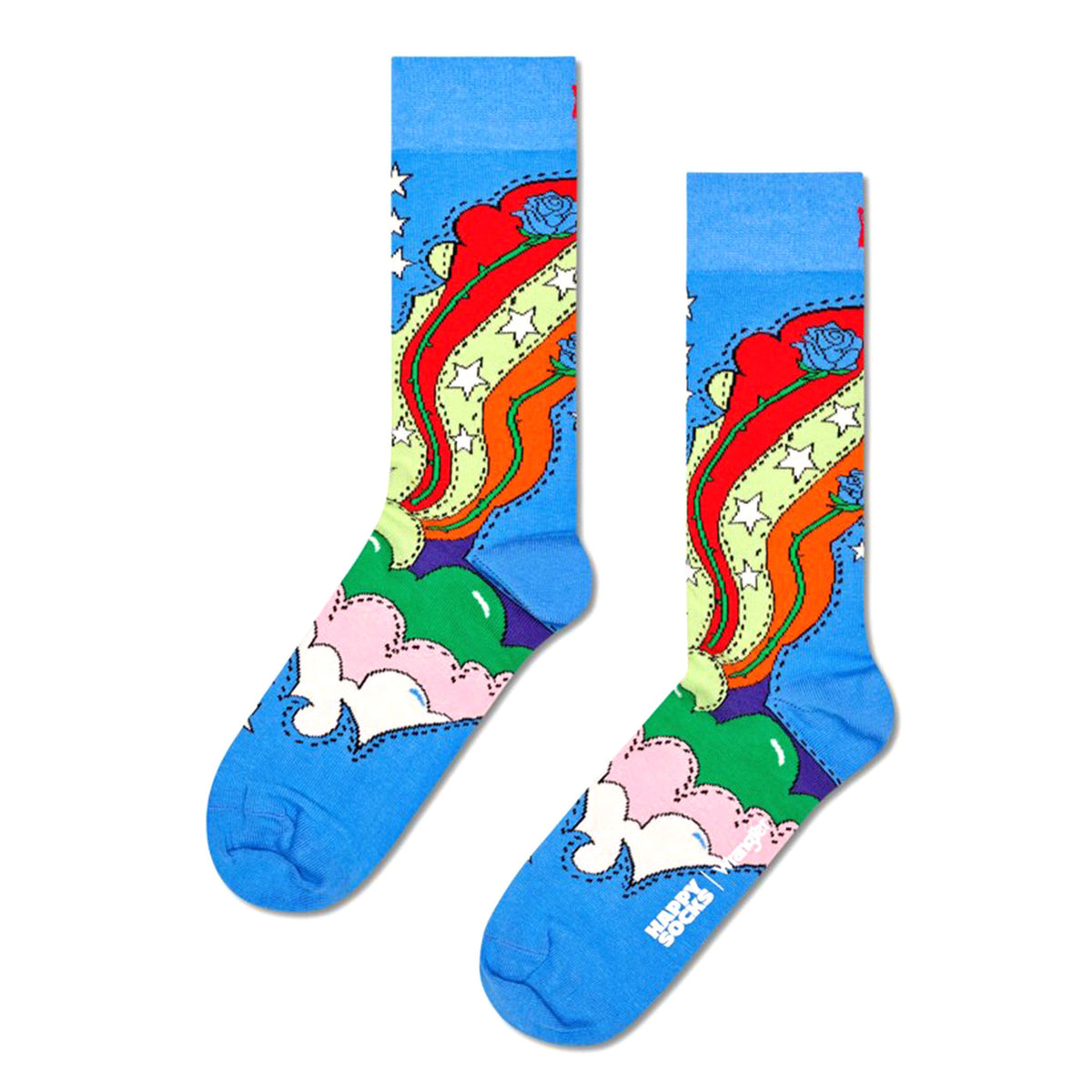 Wrangler Desert Rose Sock Blue - Calzini Multicolore P002247-BLUE . HAPPY SOCKS 