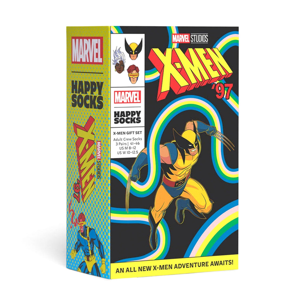Marvel 3-Pack Gift Set Yellow - Set da Tre Paia di Calzini Multicolore P003493-YELLOW . HAPPY SOCKS 