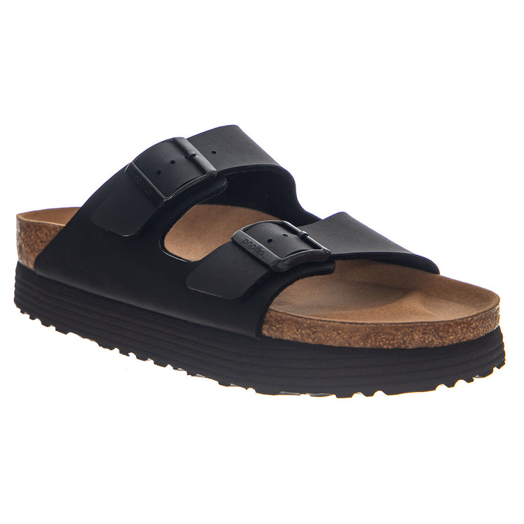 ARIZONA GROOVED BLACK - Sandali Donna Neri 1018520 BLK BIRKENSTOCK 