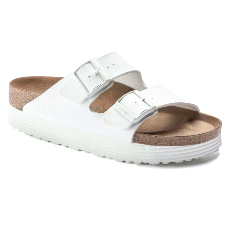 ARIZONA GROOVED WHITE - Sandali Donna Bianchi 1018581 WHT BIRKENSTOCK 