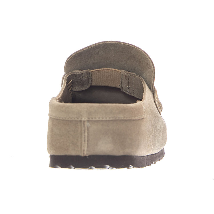 Birkenstock Naples Wrapped Suede Leather Narrow Fit Taupe - Mocassini Uomo Beige 1029710 TPE BIRKENSTOCK 