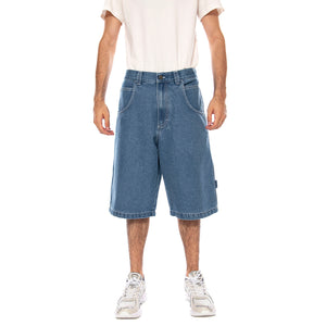 BERMUDA BAGGY LOGO FLUO T. BLUE ONLY ST.W. LIGHT - Bermuda Denim Jeans Uomo Blu R.FLUO - C - DNMB 66A BLUESKIN 