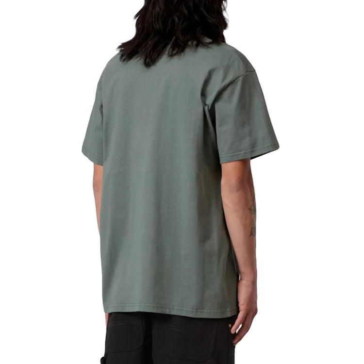 S/S CHASE T-SHIRT VELVET GREEN / GOLD - Maglietta Girocollo Uomo Verde I026391 3H4XX CARHARTT WIP 