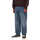 NEWEL PANT BLUE, DARK USED WASH - Denim-Hose Jeans Herren Blau Herren CARHARTT WIP