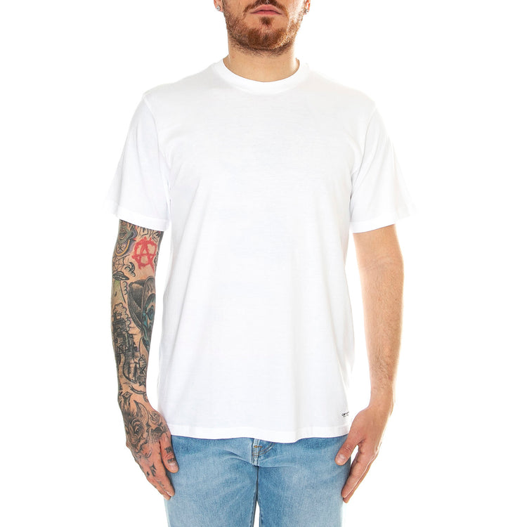 STANDARD CREW NECK T-SHIRT 2 PACK WHITE + WHITE - Maglietta Girocollo Uomo Bianca I029370 931XX CARHARTT WIP 