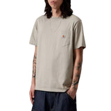 S/S POCKET T-SHIRT PUDDLE - Herren T-Shirt mit Rundhalsausschnitt Grau Herren CARHARTT WIP