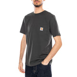 Kurzarm-T-Shirt mit Tasche, Oxidgrün – Herren-T-Shirt mit Rundhalsausschnitt, Grün, CARHARTT WIP