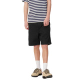 FLINT SHORT BLACK - Herren Bermuda Schwarz  Herren CARHARTT WIP