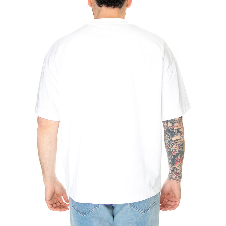 S/S LINK SCRIPT T-SHIRT WHITE / BLACK - Maglietta Girocollo Uomo Bianca I031373 00AXX CARHARTT WIP 
