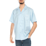 S/S Delray Shirt Icaria / White - Camicia Maniche Corte Uomo Blu  Uomo CARHARTT WIP