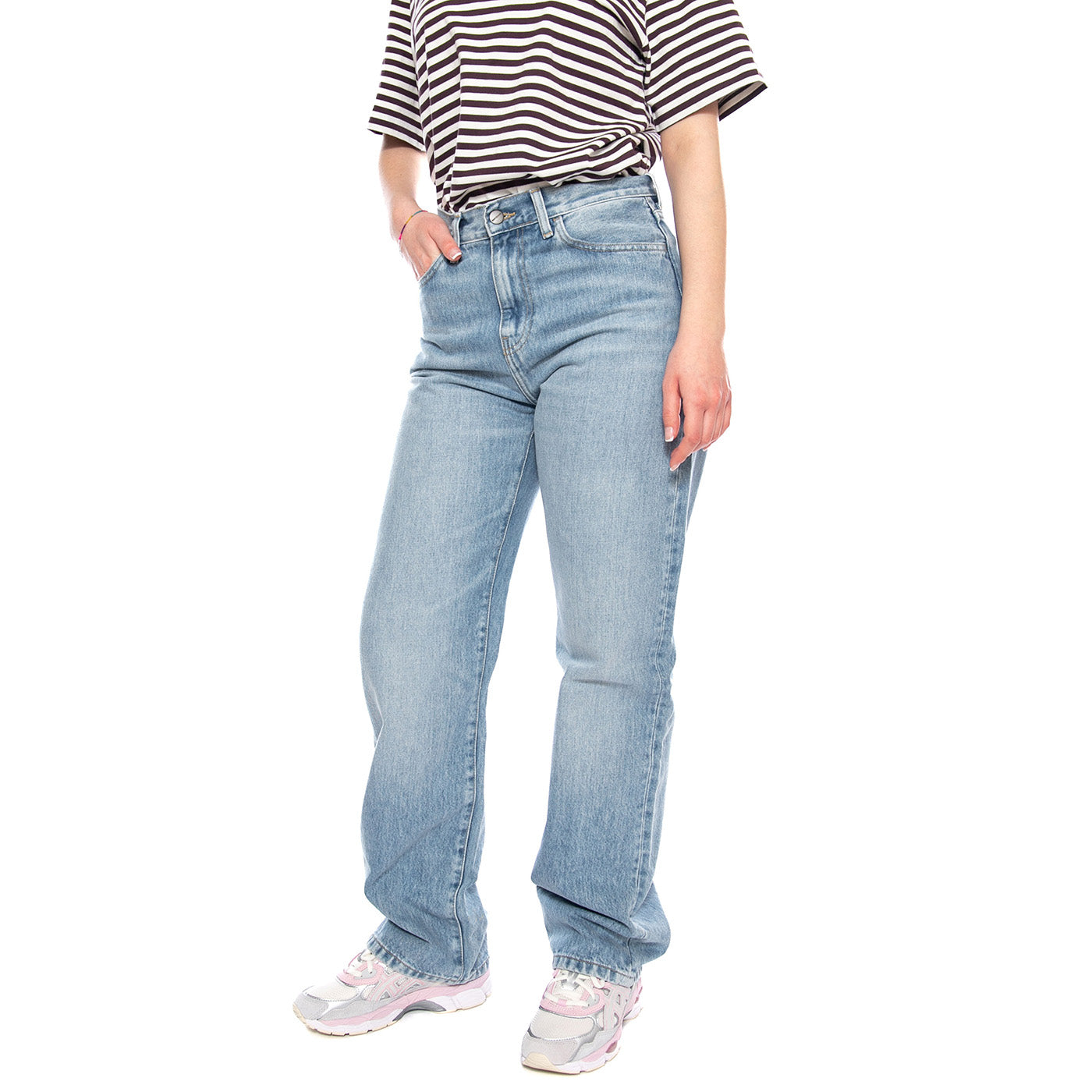 W' Noxon Pant Blue - Pantaloni Denim Jeans Donna Blu I031920 01WU CARHARTT WIP 