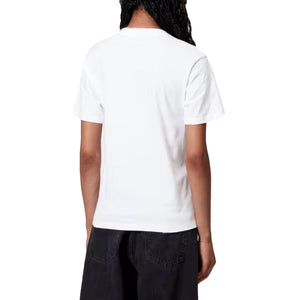 W' S/S POCKET T-SHIRT WHITE / BLACK - Maglietta Girocollo Donna Bianca I032215 02XX CARHARTT WIP 