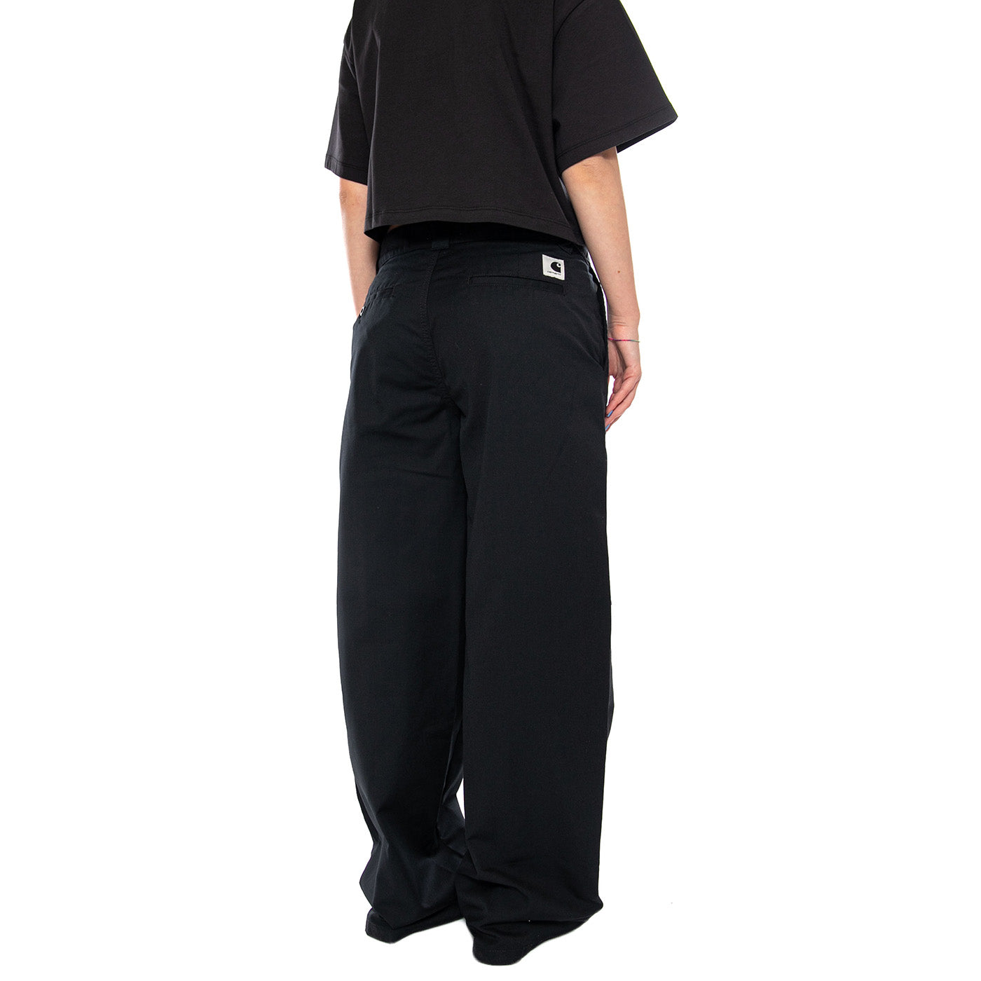 W' CRAFT PANT BLACK - Pantaloni Larghi Donna Neri I032441 8902 CARHARTT WIP 