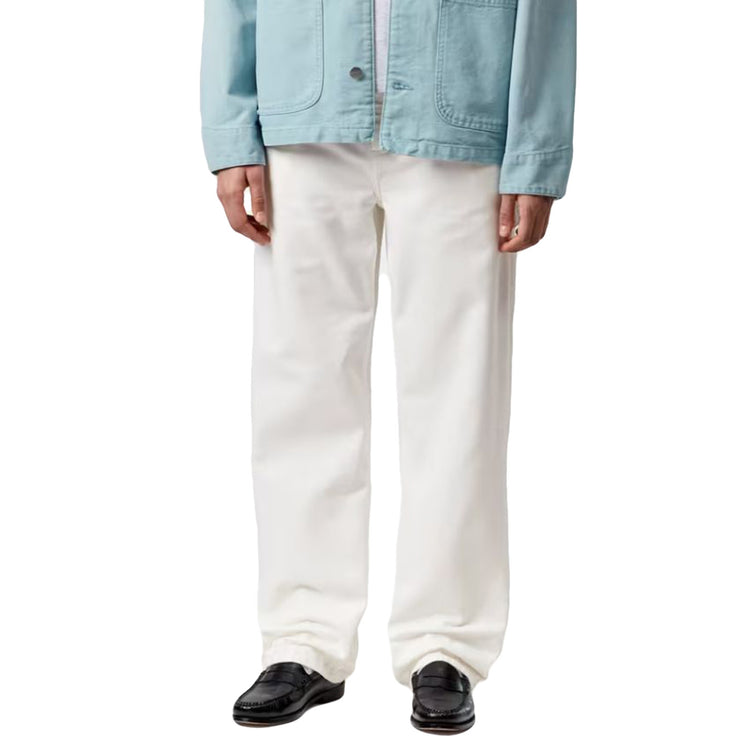 W' PIERCE PANT STRAIGHT WAX - Pantaloni Donna Bianchi I032966 D602 CARHARTT WIP 