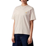 W' S/S CHASE T-SHIRT NATURAL / GOLD - Damen T-Shirt Rundhals Beige Damen CARHARTT WIP