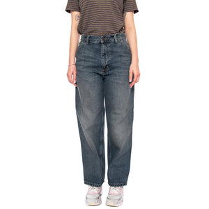 W' Brandon Single Knee Pant Blu - Pantaloni Denim Jeans Donna Blu I034225 014L CARHARTT WIP 