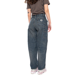 W' Brandon Single Knee Pant Blu - Pantaloni Denim Jeans Donna Blu I034225 014L CARHARTT WIP 