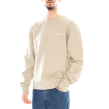Sweatshirt mit Stickerei in Weiß/Beige – Herren-Sweatshirt mit Rundhalsausschnitt von CARHARTT