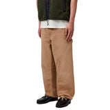 SINGLE KNEE PANT HAMILTON BROWN, STONE CANVAS - Pantaloni Larghi Uomo Beige  Uomo CARHARTT WIP