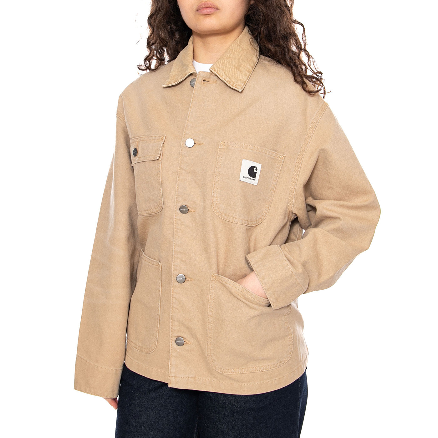 W' OG Michigan Coat - Giacca Donna Beige I034843 0ME4O CARHARTT WIP 