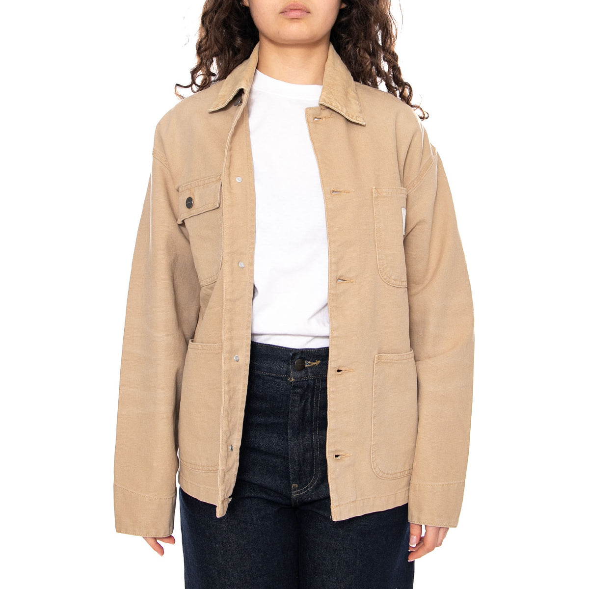 W' OG Michigan Coat - Giacca Donna Beige I034843 0ME4O CARHARTT WIP 