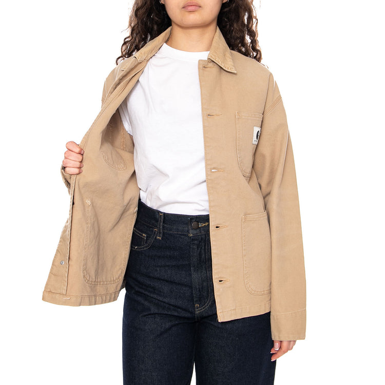 W' OG Michigan Coat - Giacca Donna Beige I034843 0ME4O CARHARTT WIP 