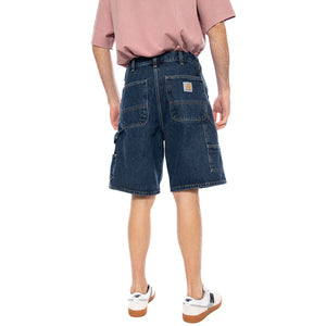 Double Knee Short Blue - Bermuda Denim Jeans Uomo Blu I034867 0106 CARHARTT WIP 