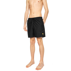 CHASE SWIM TRUNKS BLACK / GOLD - Costume da Bagno Uomo Nero I035062 00FXX CARHARTT WIP 